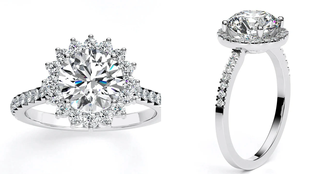 Elegant diamond rings for sale — sparkling engagement and wedding rings by Beverly Diamonds