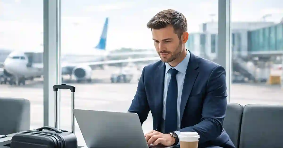 How to use business travel time productively at the airport