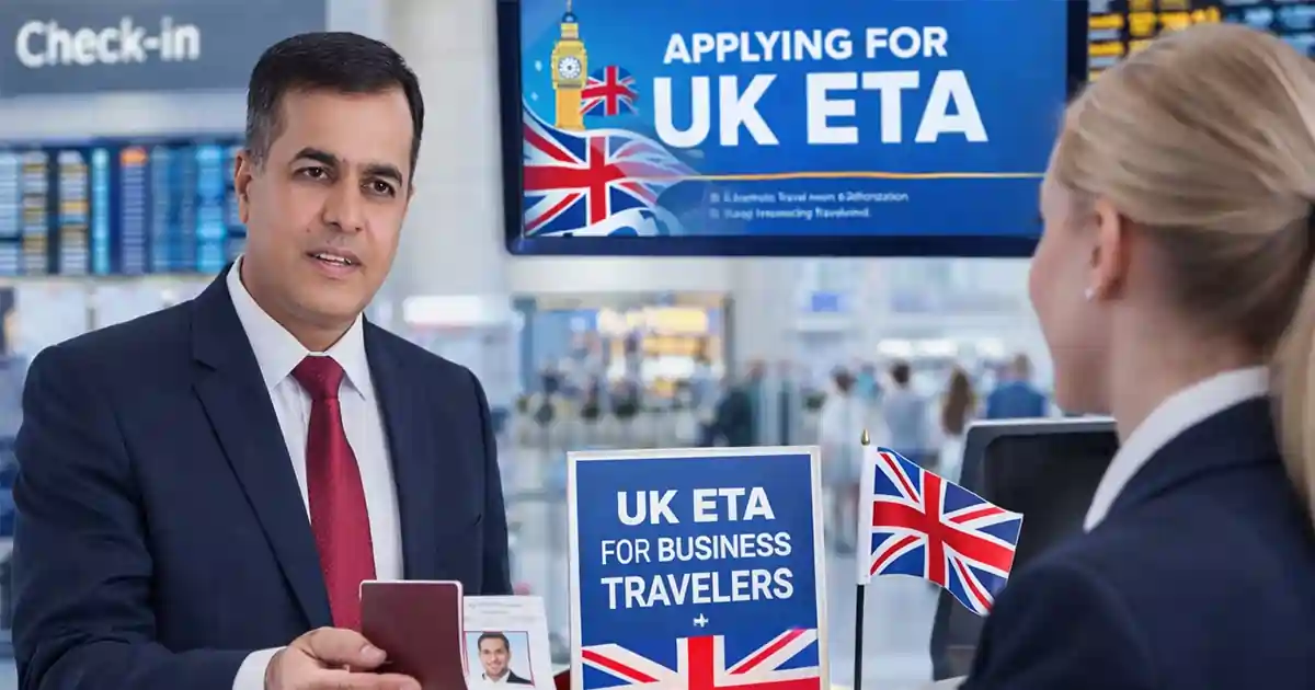 UK ETA for business travelers at airport check-in